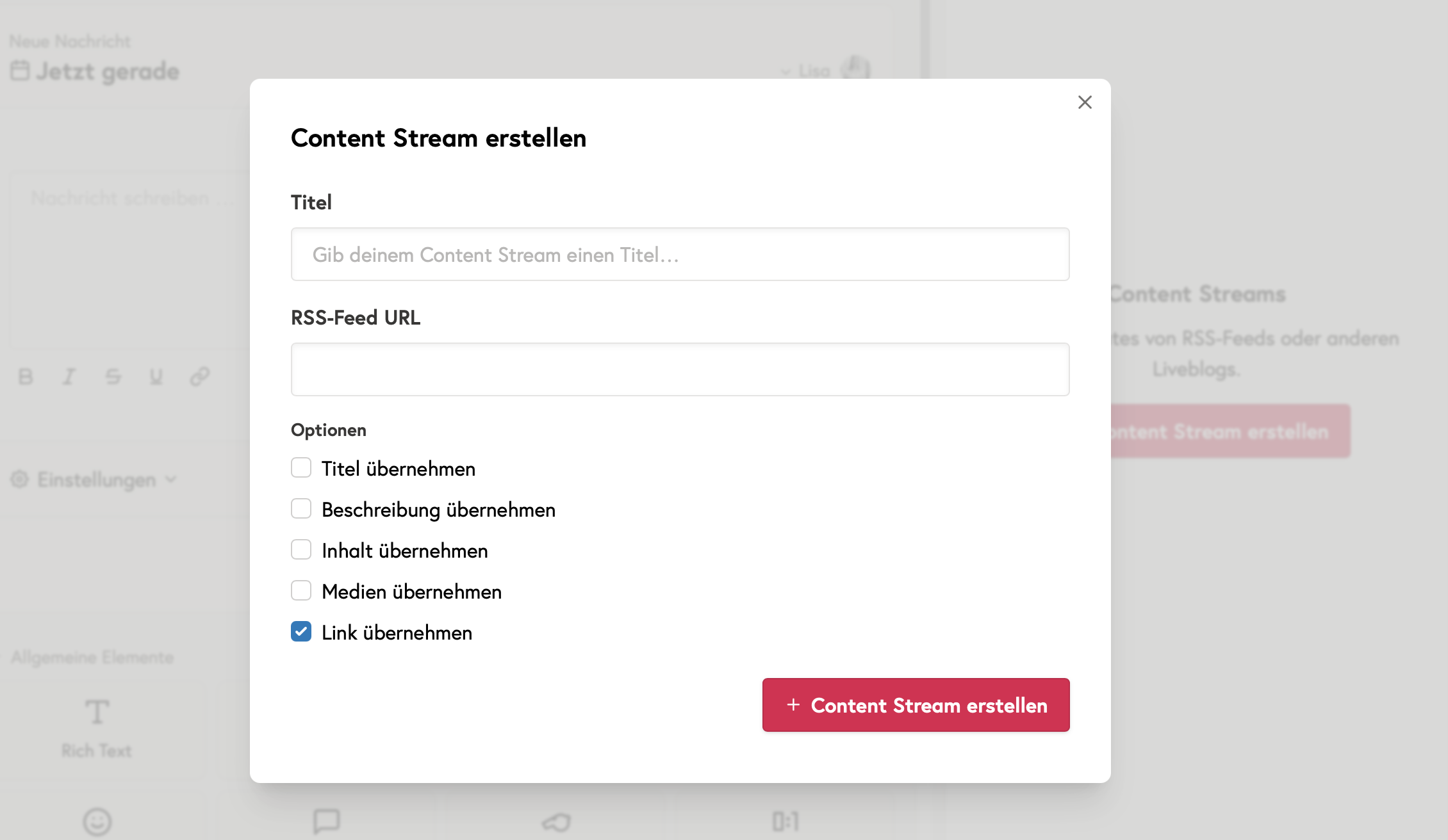 Tickaroo Liveblog Content Stream RSS Inhalte