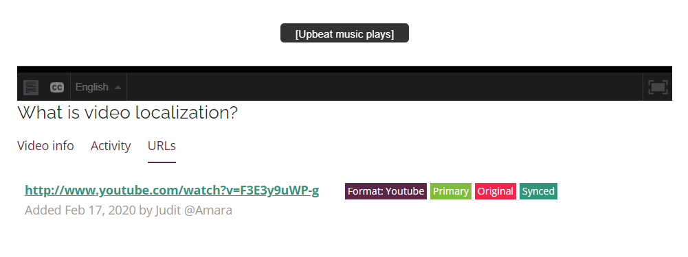 play in the subtitle editor