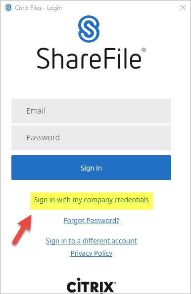 Signing Into Sharefile Mortgage Center Support Portal