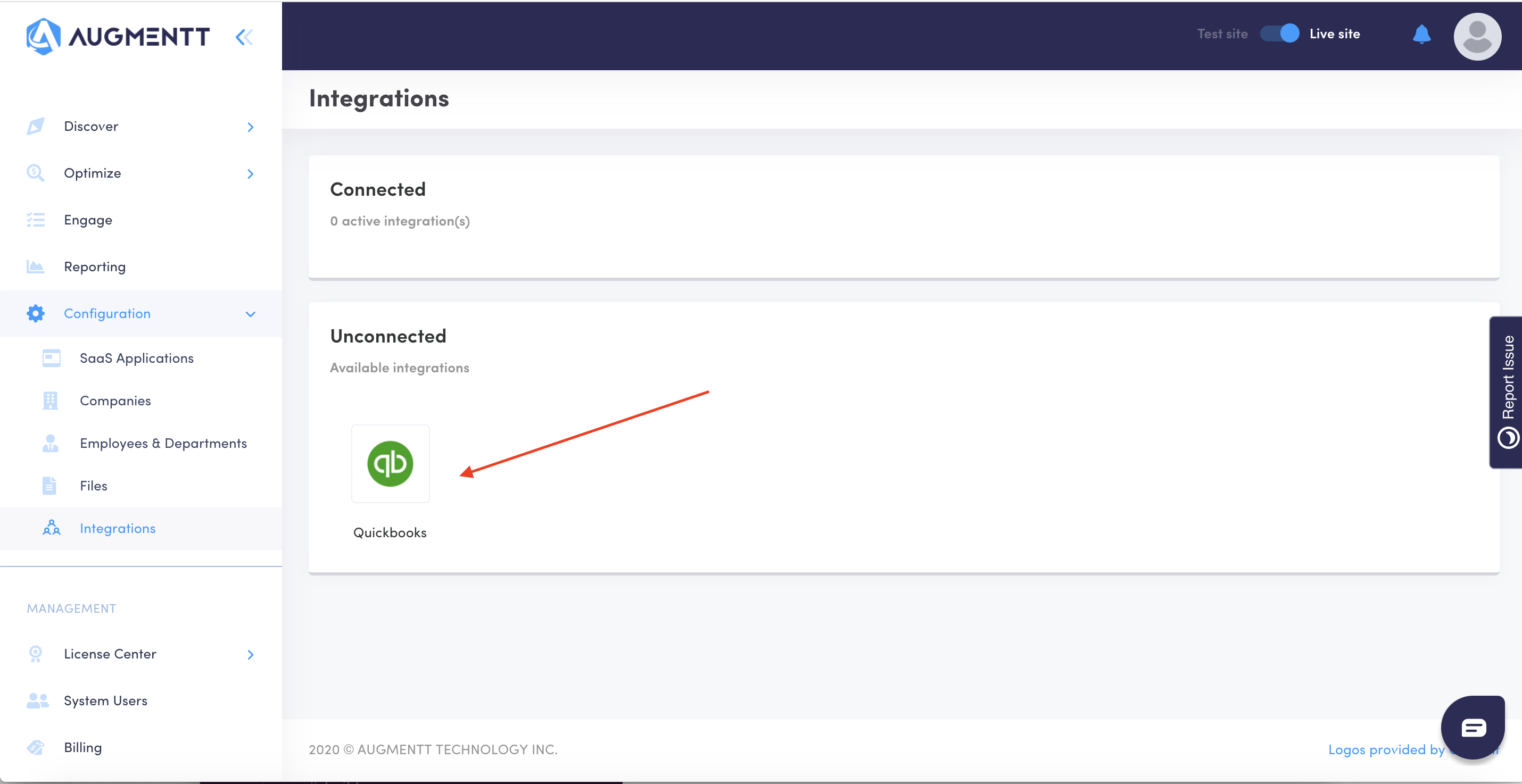 How to Integrate Quickbooks with Augmentt Support Center
