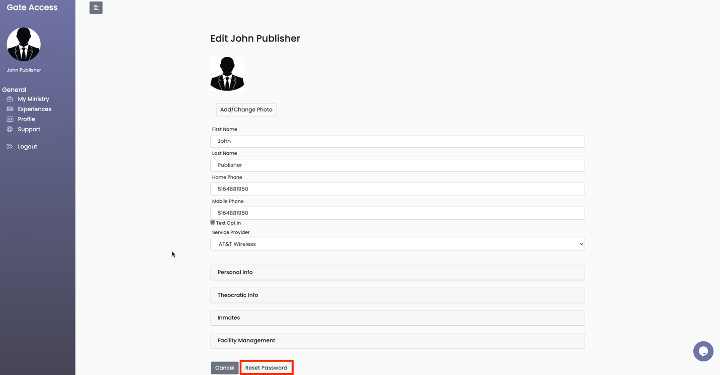 How To Reset Your Password : Gate Access Assist
