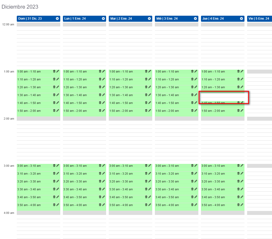 A screenshot of a calendar 
Description automatically generated