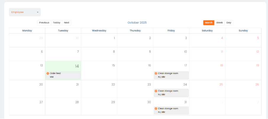 A screenshot of a calendar 
AI-generated content may be incorrect.