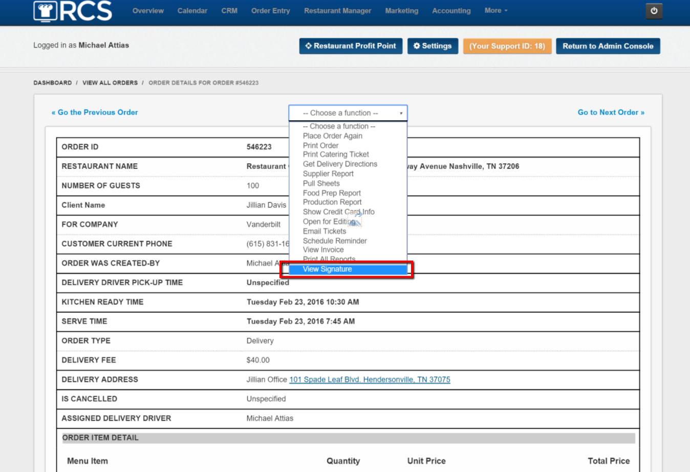 Viewing Signatures On Closed Tickets Support Center