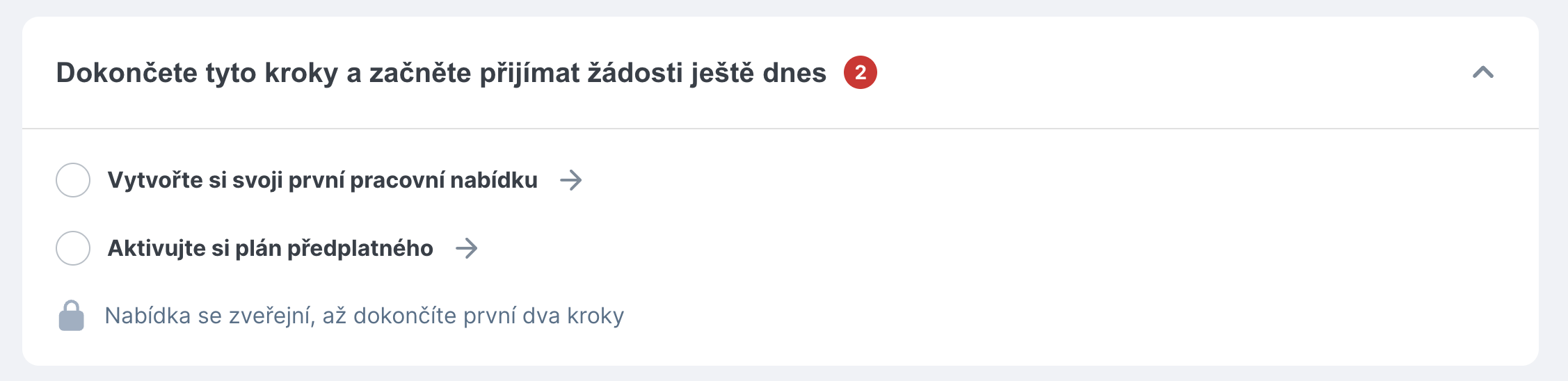 Nabídka postupu registrace na Jooble