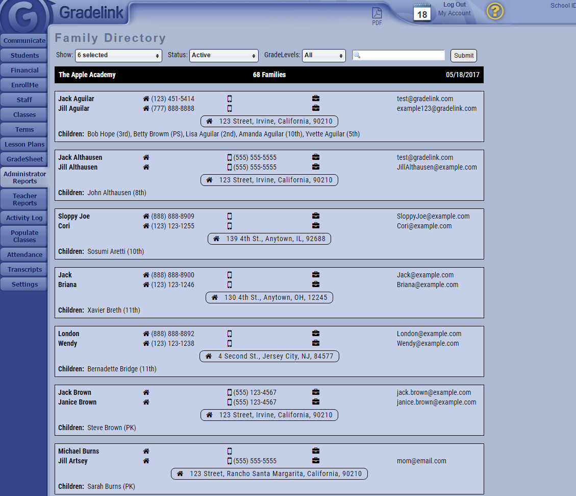 What is the Family Directory? Gradelink Support Community