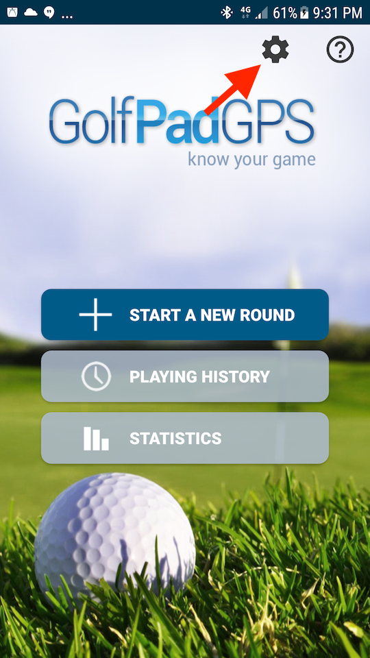 Checking LINK connection status, battery and GPS state Improve Your Golf Game. Golf Pad GPS