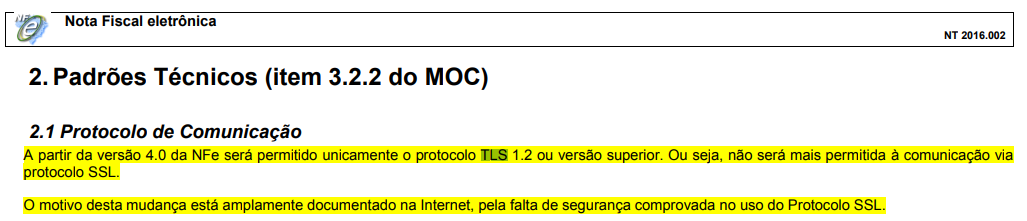 Seu sistema não atende aos requisitos de segurança - TLS 1.2 – Central de  Ajuda