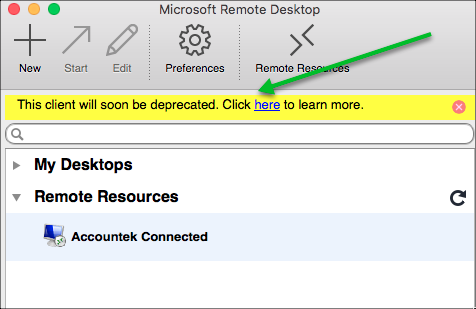 Microsoft Remote Desktop 8 Client Will Soon Be Deprecated