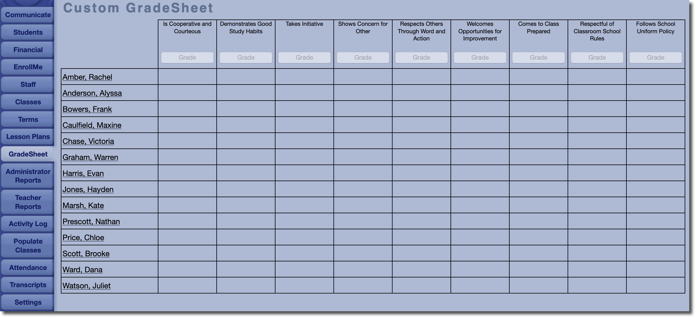 Grade Sheet Overview Gradelink Support Community Grade Sheet Overview Gradelink Support Community