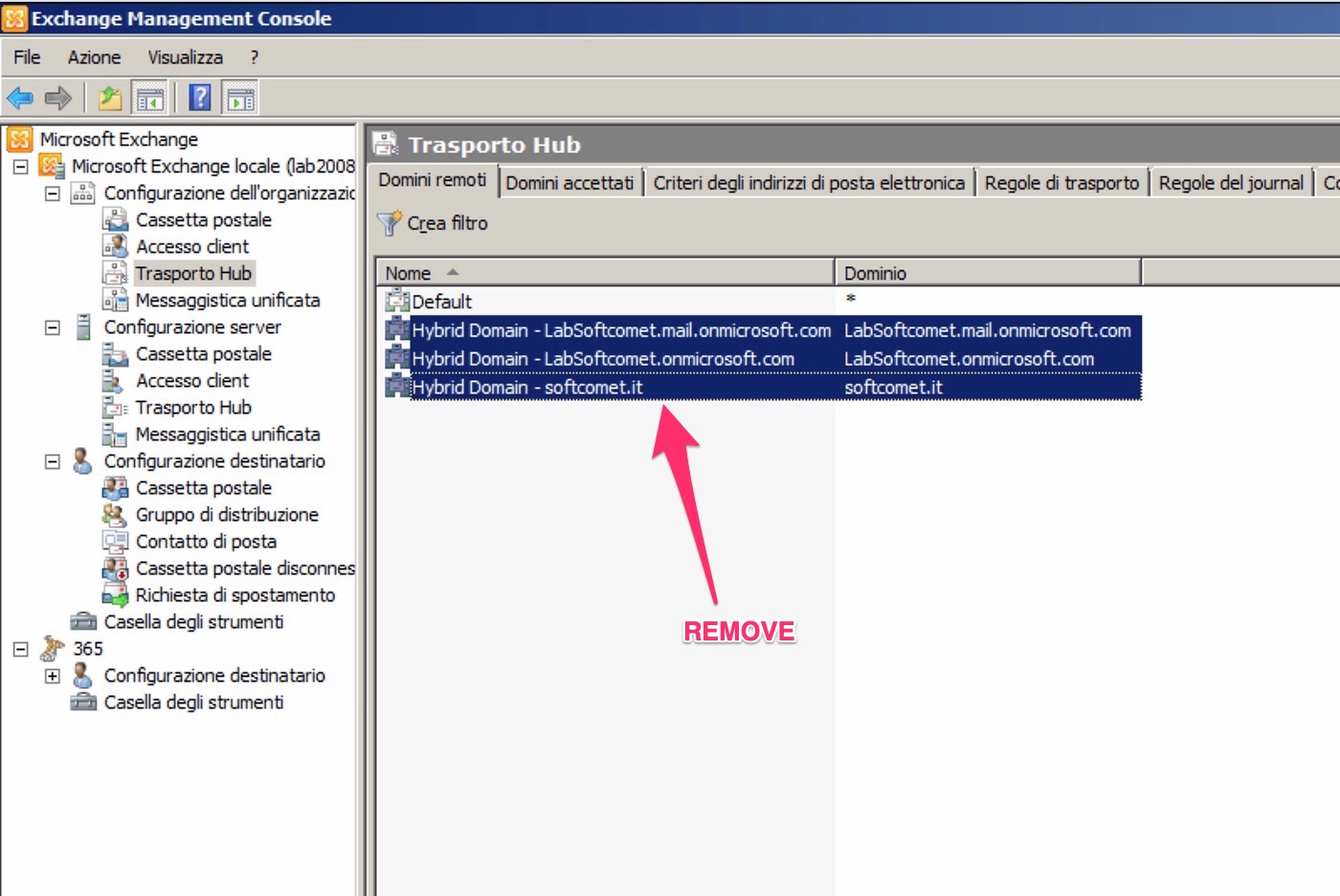 Decommissioning Exchange server Office 365 Hybrid 