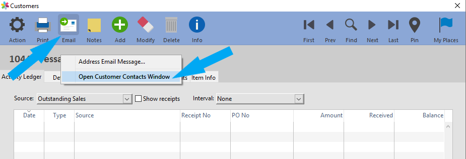 Email invoice from accounting software : Accountek Solutions Inc