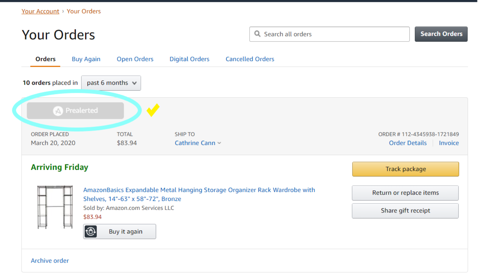 PreAlert online from with Aeropost Plugin help