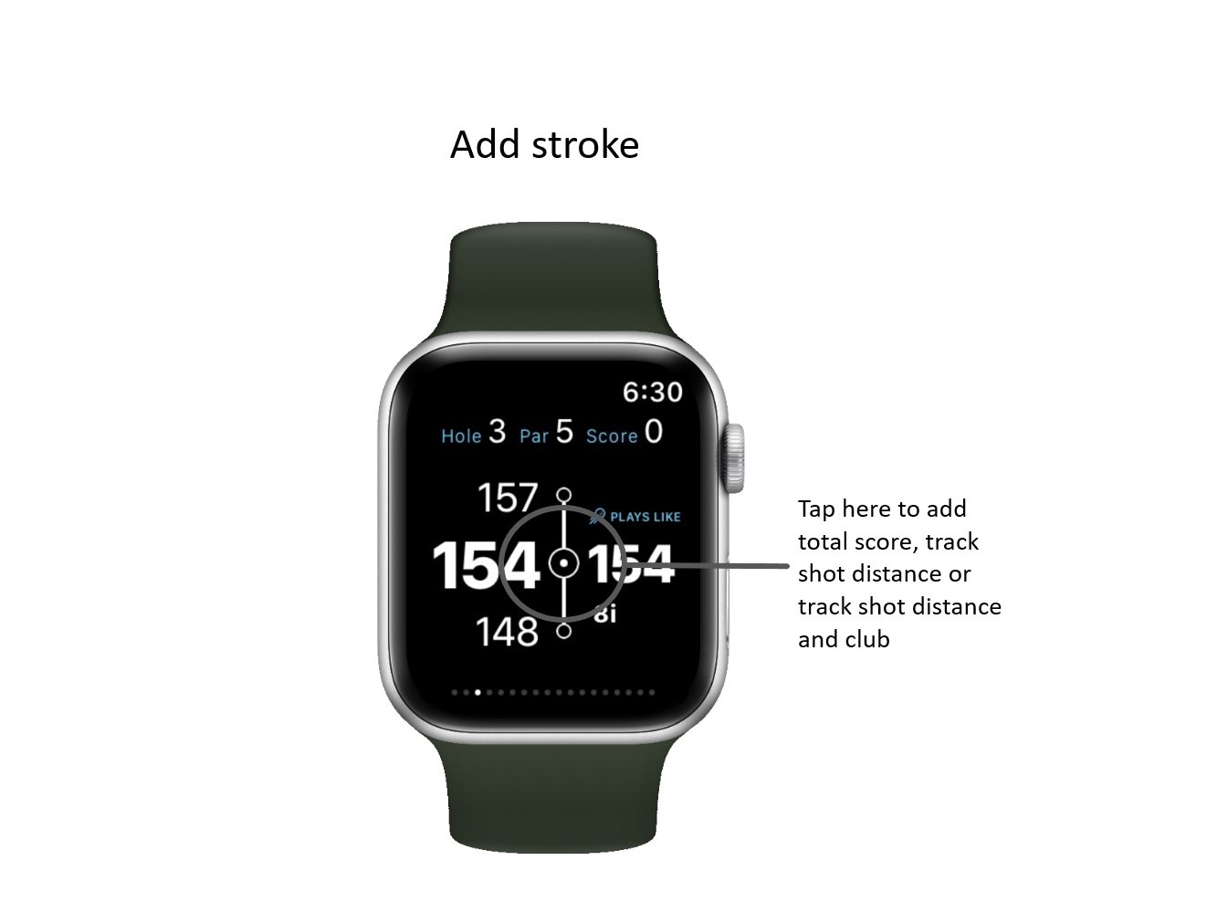 Golf Pad on Apple Watch Golf Pad Support