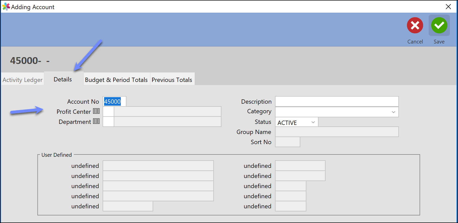 Adding a General Ledger Account : Accountek Solutions Inc