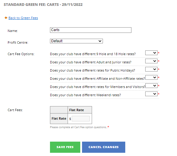 Green Fees How To Setup Cart Fees DotGolf Helpdesk