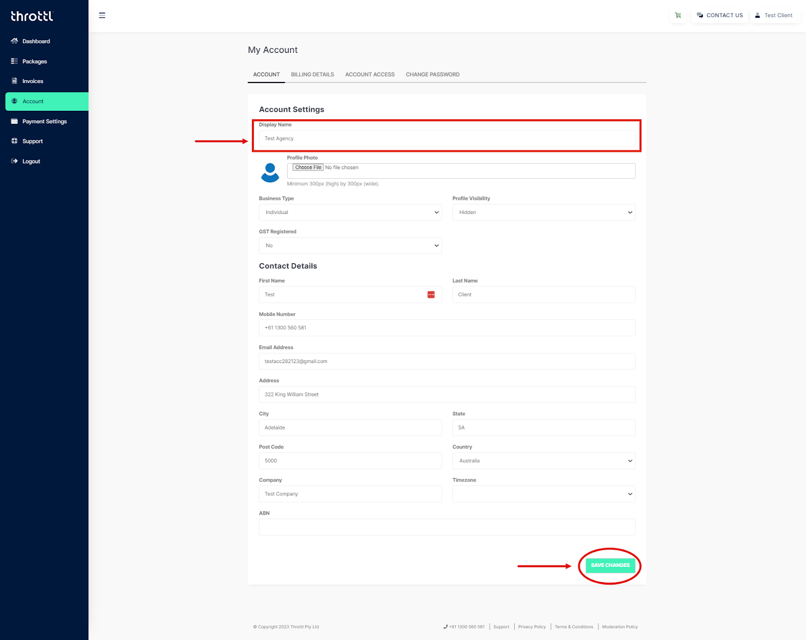 How to Change Display Name Support