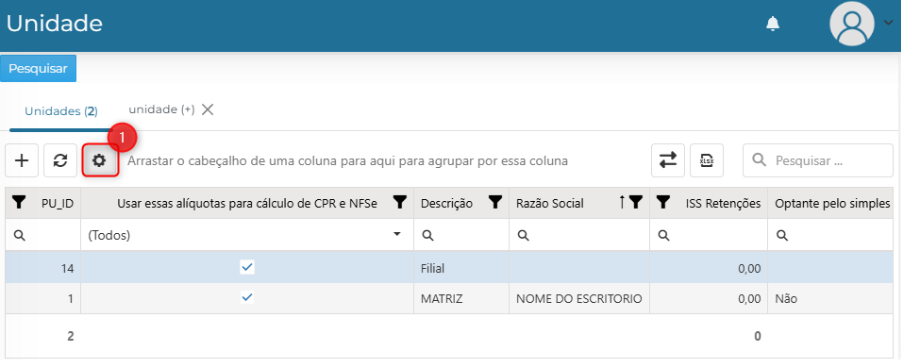 Interface gráfica do usuário, Tabela 
O conteúdo gerado por IA pode estar incorreto.