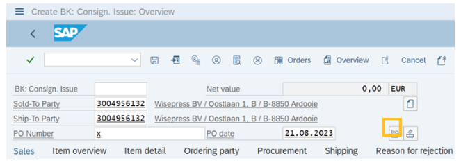 a screenshot of Display doc.header details option