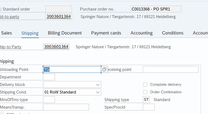 a screenshot of  Shipping tab and untick Order Combination