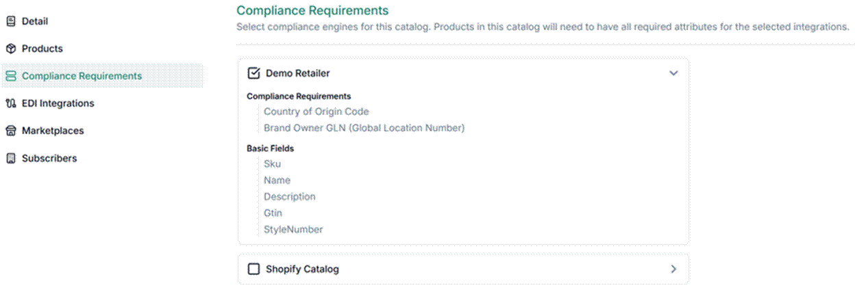 Title: Compliance requirements - Description: Compliance requirements
