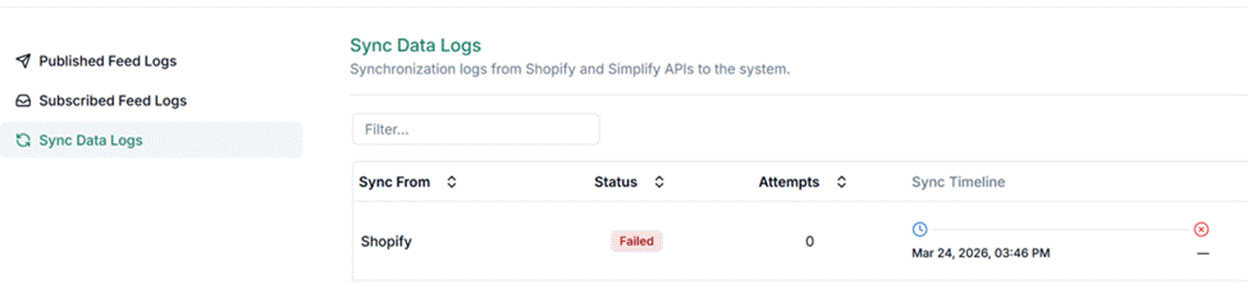 Title: Sync data logs - Description: Sync data logs