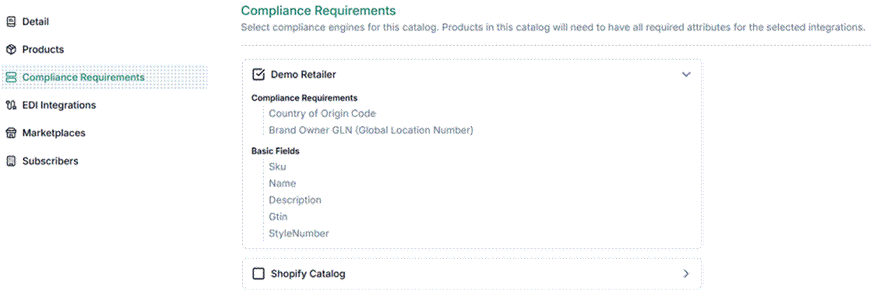 Title: Compliance requirements - Description: Compliance requirements