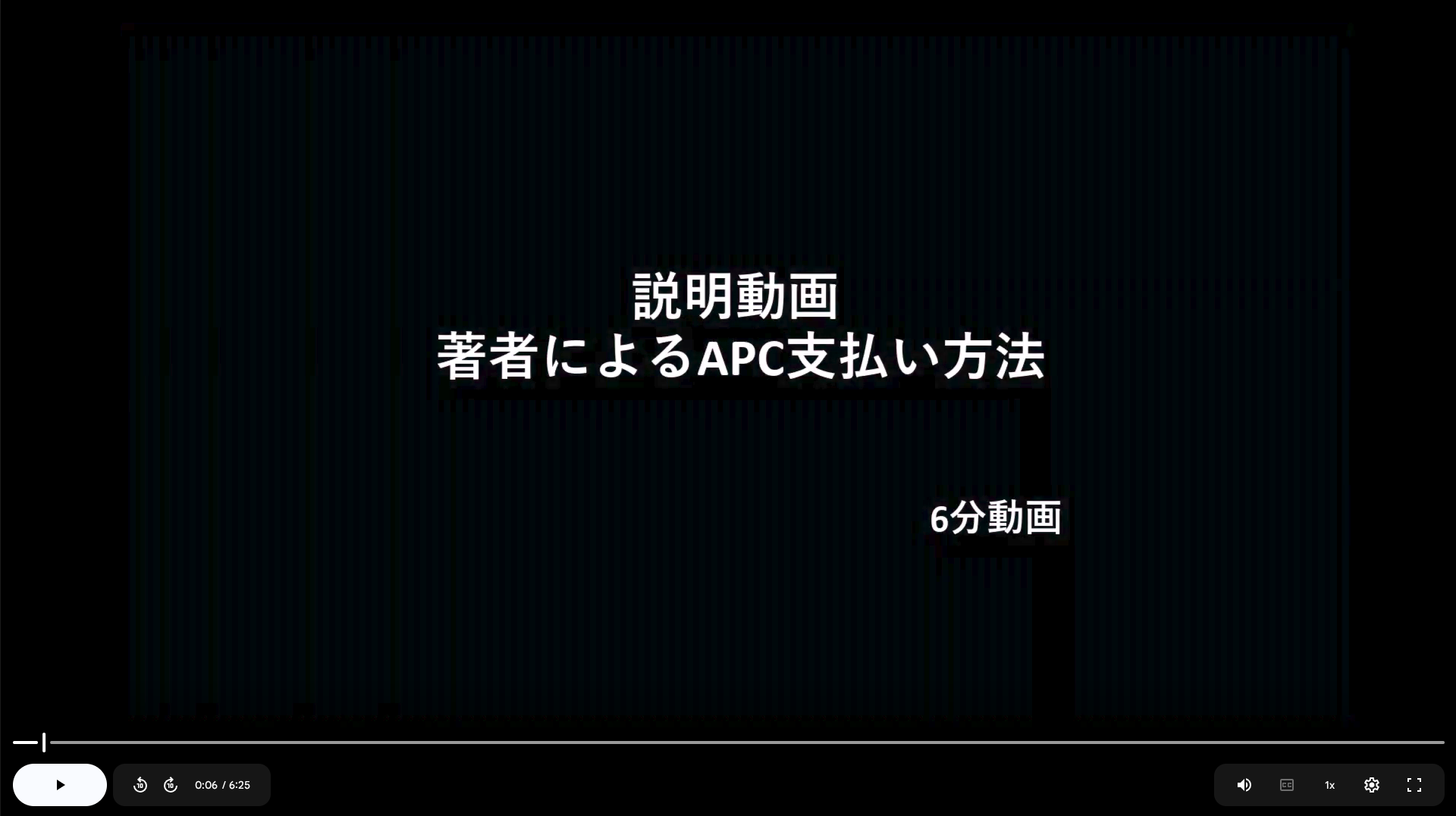 APCの支払い説明ビデオをご覧ください