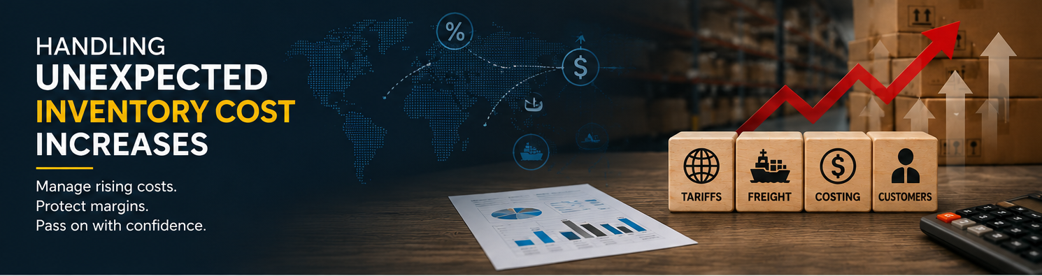 Managing unexpected inventory cost increases with Connected accounting software