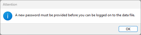 Message displayed after clicking Log On during a password reset