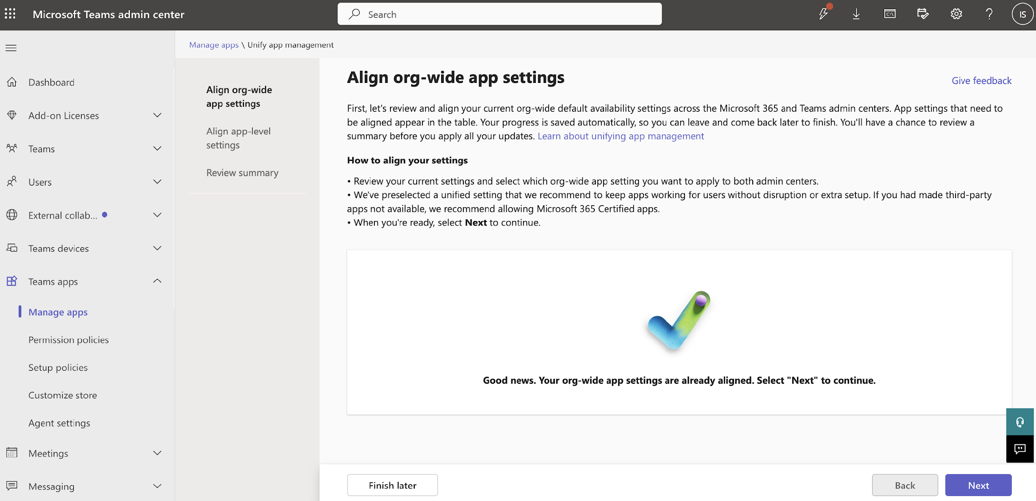 Screenshot from product UI