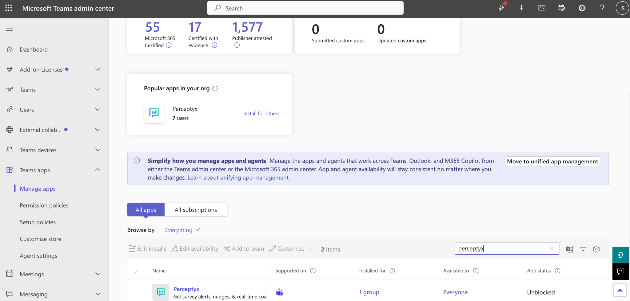 Screenshot from product UI