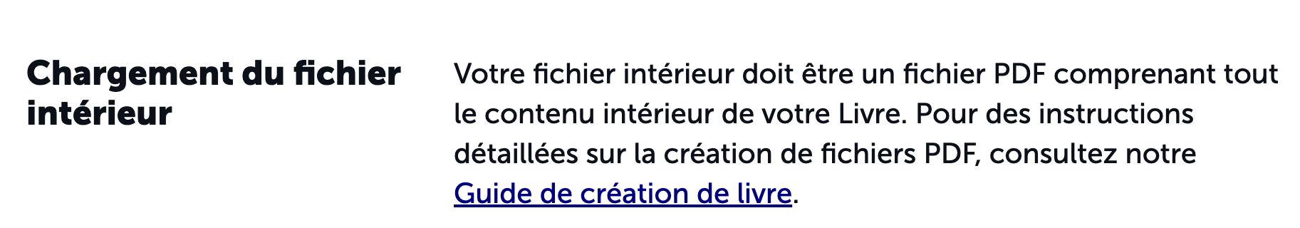 Capture d'écran de l'onglet Conception : un fichier est en cours de chargement