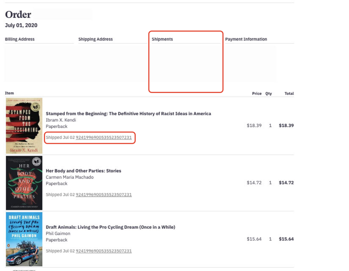 Where is my order? Support Center