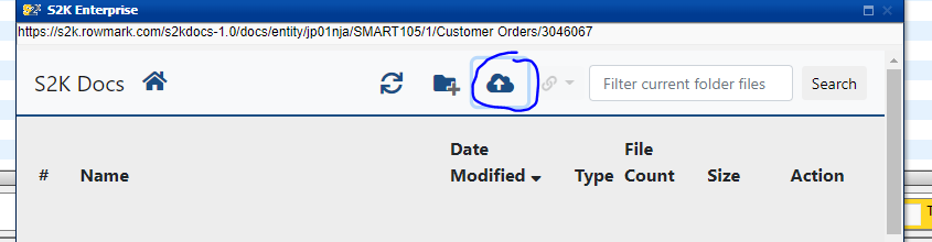 S2K 
httpsWs2kTowmarkcom;s2kdocs-1 0/docs/entitßjp01nja/SMART105/1/Customer Orders/3046067 
S2K Docs A 
Filter current folder files 
Name 
Date 
Modified 
File 
Type Count 
Size 
Search 
Action 