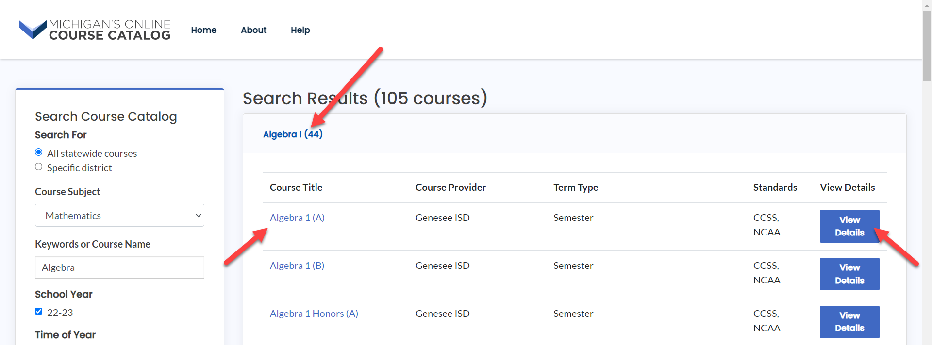 View Course Details | Michigan Virtual Support