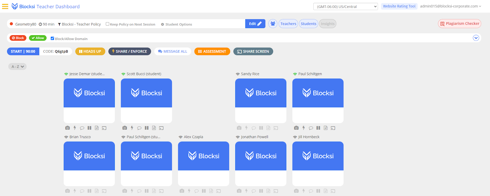 Troubleshooting Student Tile Blue Screen Blocksi