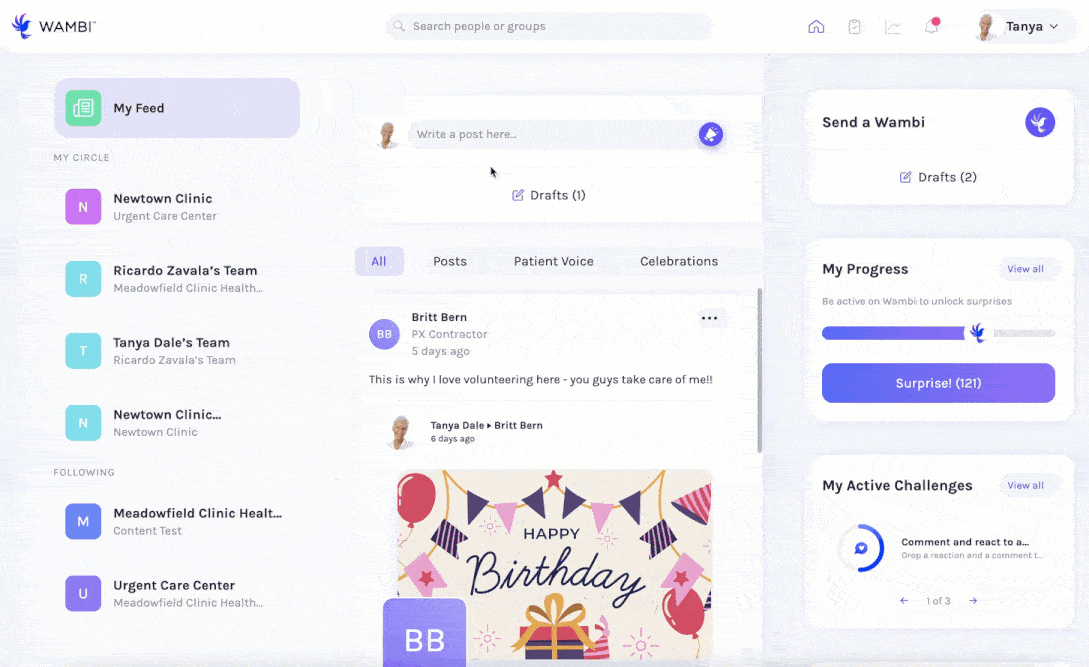 Gif of leader posting in Wambi