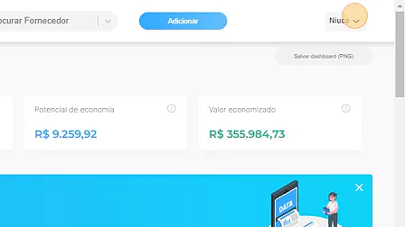 Captura de tela de: Clique neste ícone.