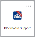 Blackboard support icon from OKTA Single Sign-On