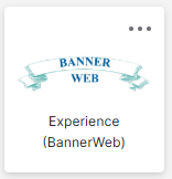 Screenshot showing the Ellucian Experience icon from the Okta landing page.