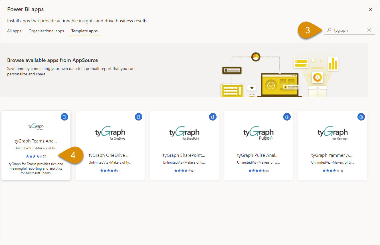 Update from a Power BI Template App Support