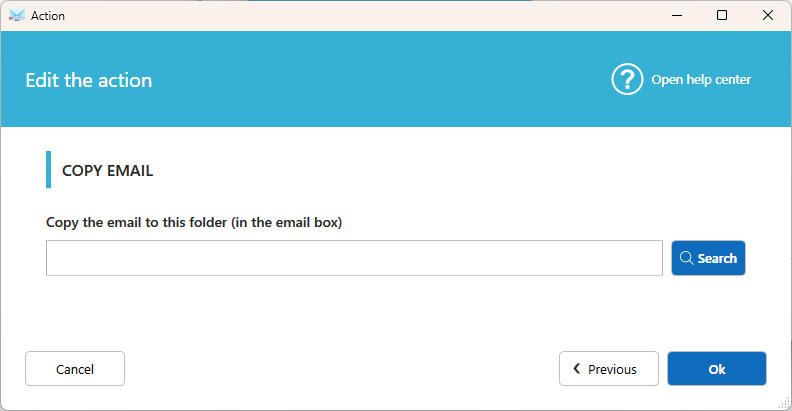 Copy and email to another folder