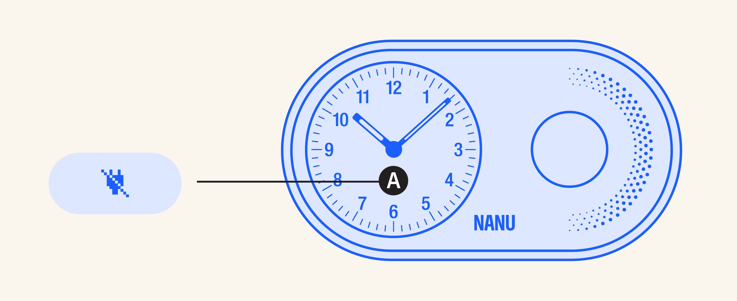 Digital display shows a crossed out plug icon
