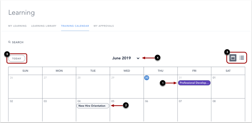 View Calendar