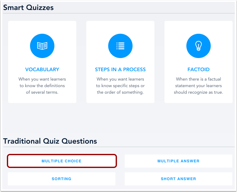 Select Multiple Choice Type