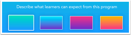 Choose Gradient