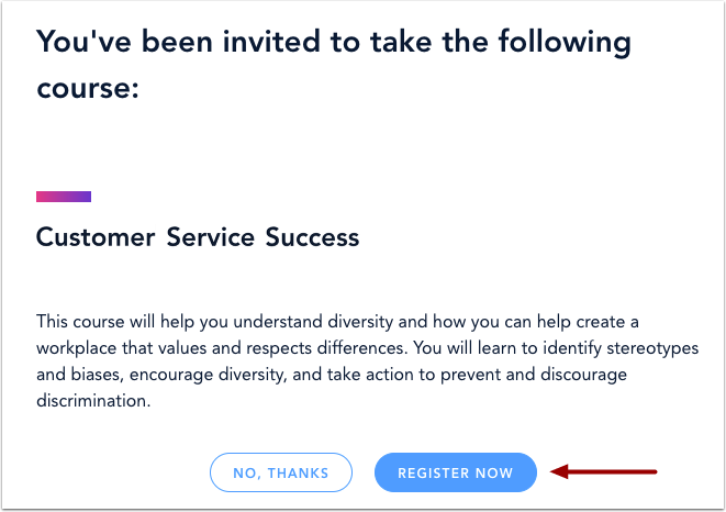 Confirm Course Registration