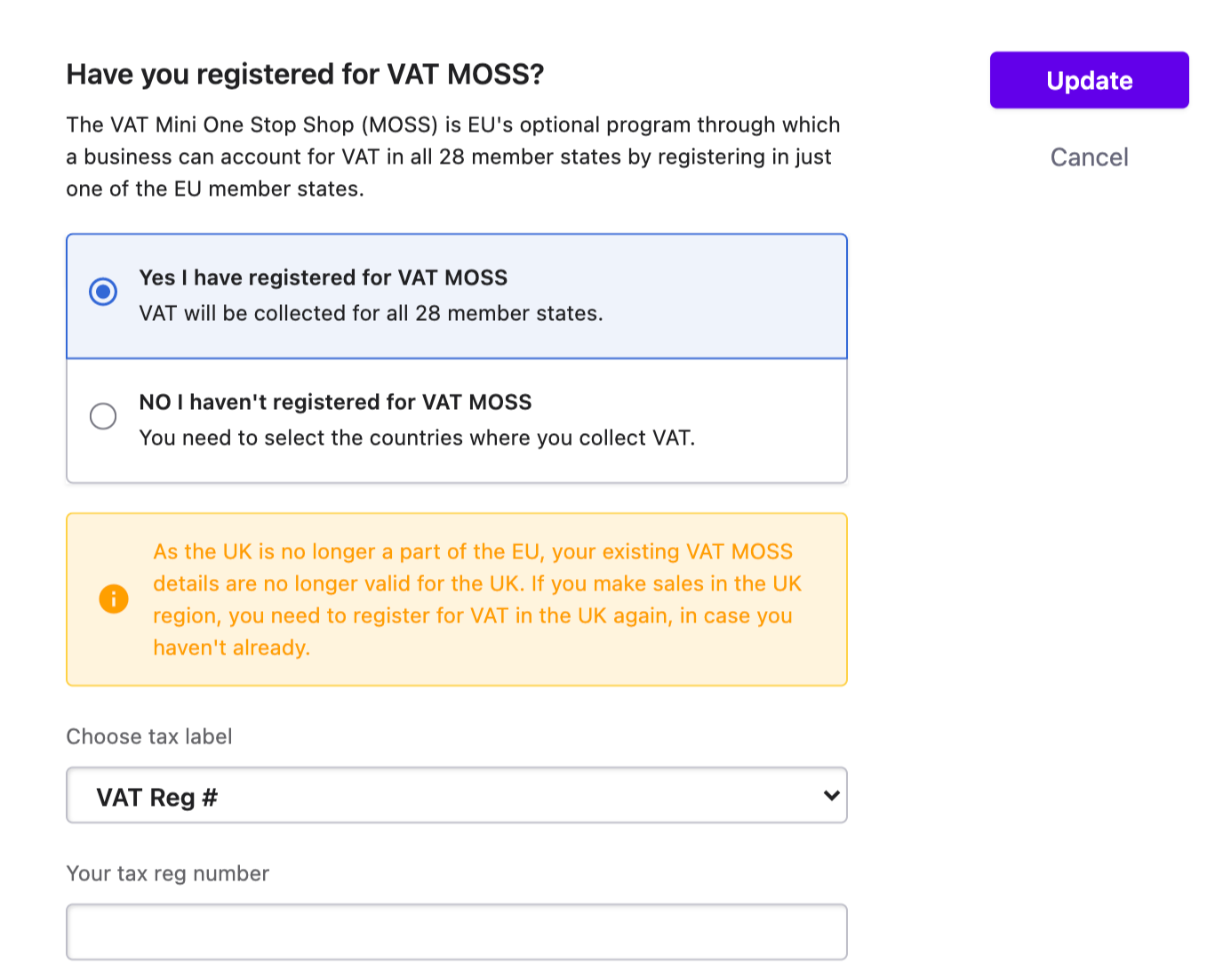 How to configure and display merchant's VAT number on invoice