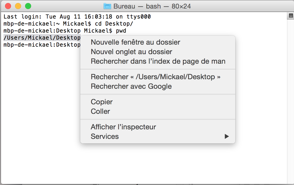 Installation de Curl sous Mac GIT documentation